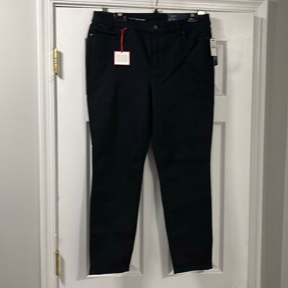 Talbots flawless black slim ankle jeans size 14 petite - Picture 1 of 4